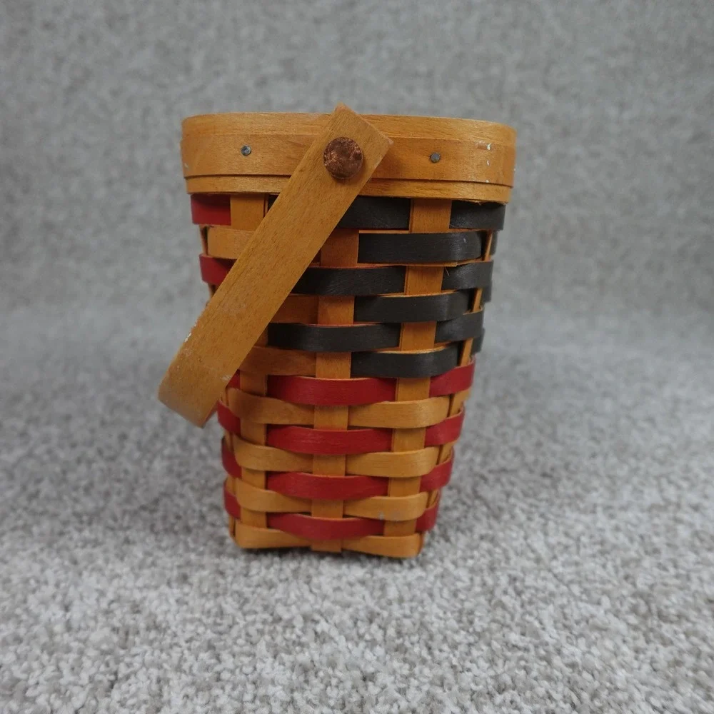 Longaberger 25th Anniversary Basket 1973-1998 Americana Red Blue Vintage